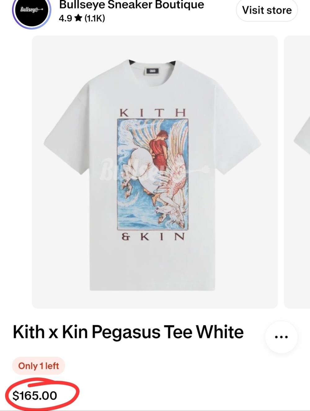 Kith & Kin White Graphic Pegasus T-Shirt